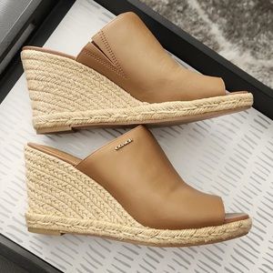Coach Slip On Espadrille WEDGES Women's Size 8